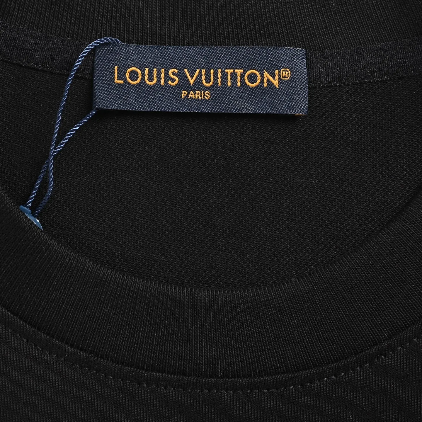 Louis Vuitton/Louis Vuitton 25ss checkerboard leather brand pocket short sleeves